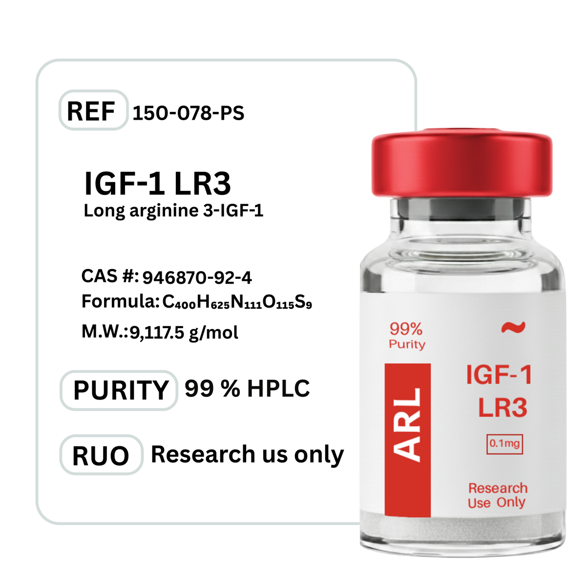 IGF-1 LR3 (Long R3)